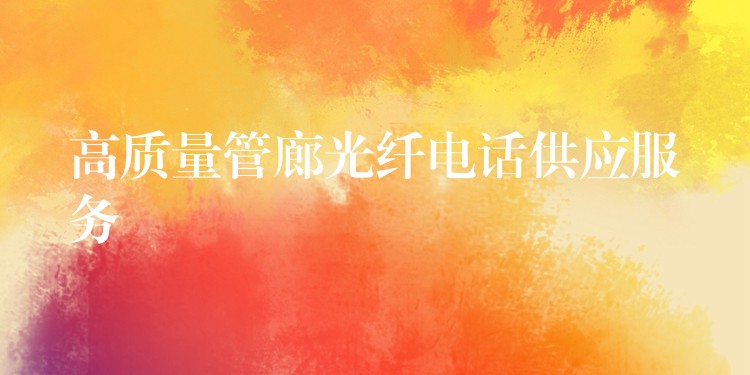  高質(zhì)量管廊光纖電話供應服務