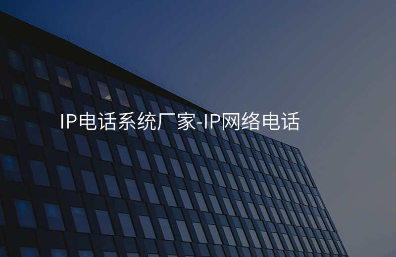  IP電話系統(tǒng)廠家-IP網絡電話