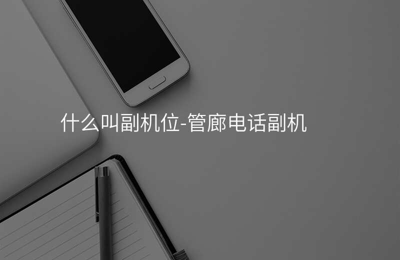  什么叫副機位-管廊電話副機