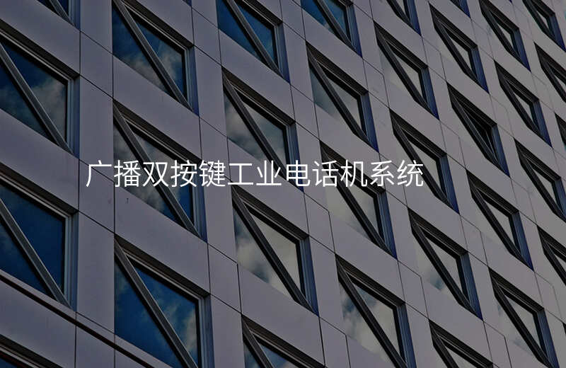  廣播雙按鍵工業(yè)電話機(jī)系統(tǒng)