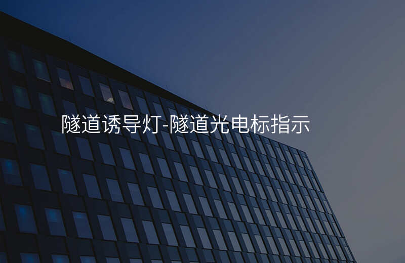  隧道誘導(dǎo)燈-隧道光電標(biāo)指示
