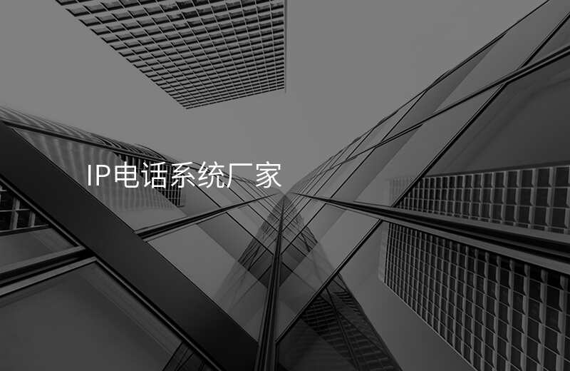  IP電話(huà)系統(tǒng)廠(chǎng)家
